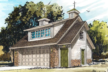 Country House Plan #1907-00044 Elevation Photo