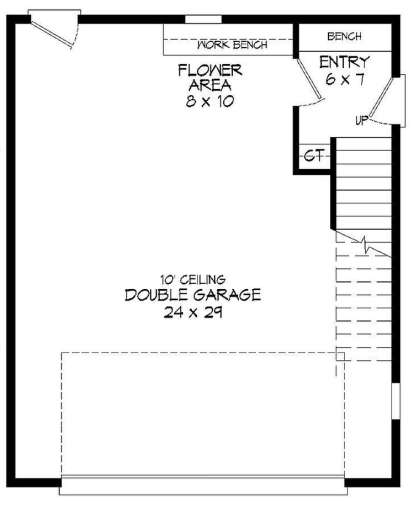 Garage Floor for House Plan #940-00043