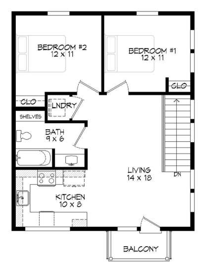 Second Floor for House Plan #940-00043