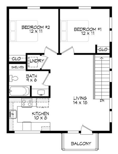 Upper for House Plan #940-00043