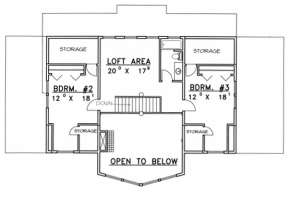 Second Floor for House Plan #039-00466