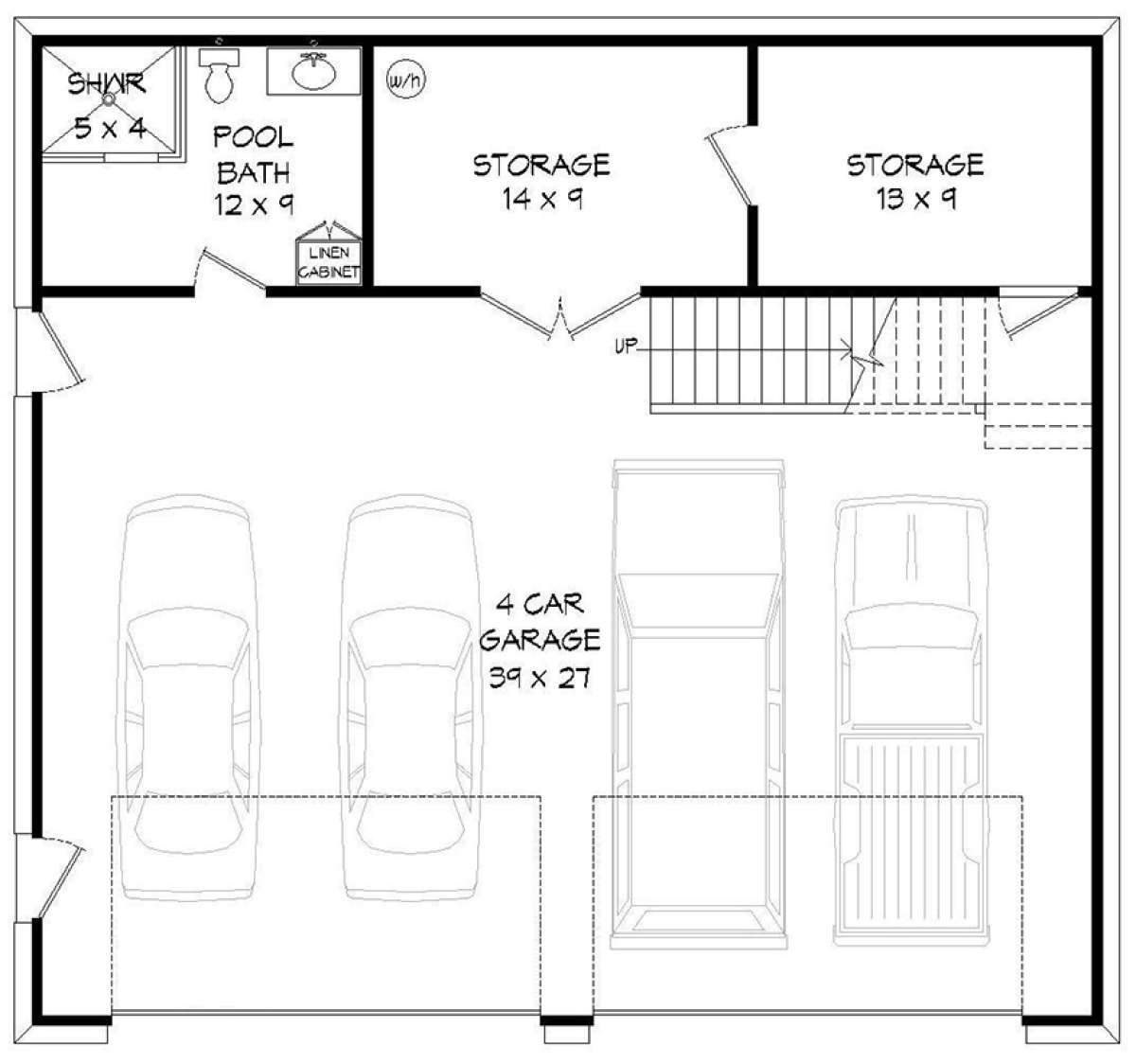 Garage Floor for House Plan #940-00044
