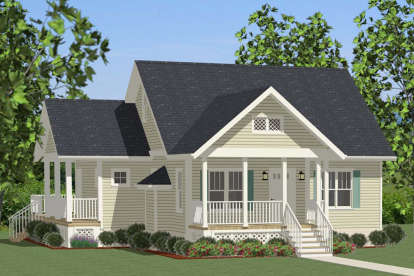 Cottage House Plan #6849-00026 Elevation Photo