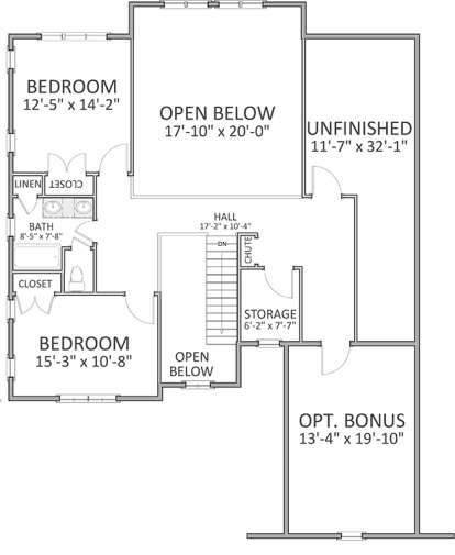 Upper for House Plan #6849-00030