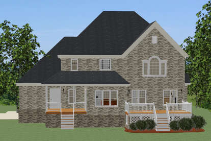 Traditional House Plan #6849-00032 Elevation Photo