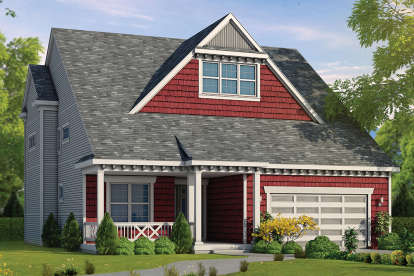 Cottage House Plan #402-01473 Elevation Photo