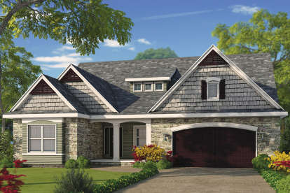 Craftsman House Plan #402-01474 Elevation Photo