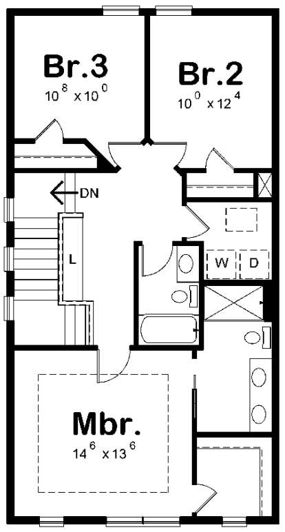 Upper for House Plan #402-01477