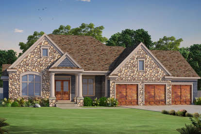 3 Bed, 3 Bath, 2796 Square Foot House Plan - #402-01479
