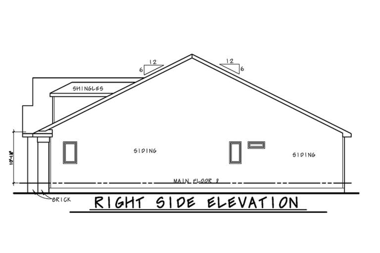 Narrow Lot House Plan #402-01480 Elevation Photo