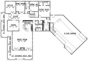 First Floor for House Plan #039-00467