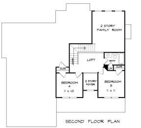 Second Floor for House Plan #6082-00124
