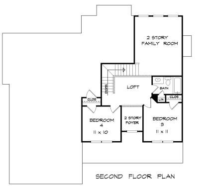 Second Floor for House Plan #6082-00124