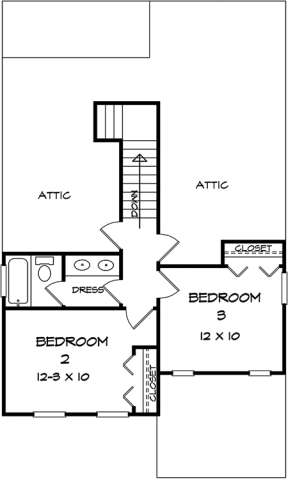 Second Floor for House Plan #6082-00129