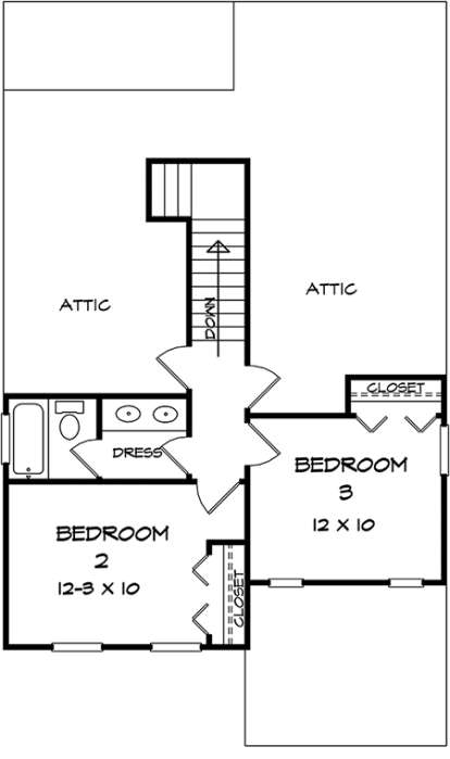 Second Floor for House Plan #6082-00129