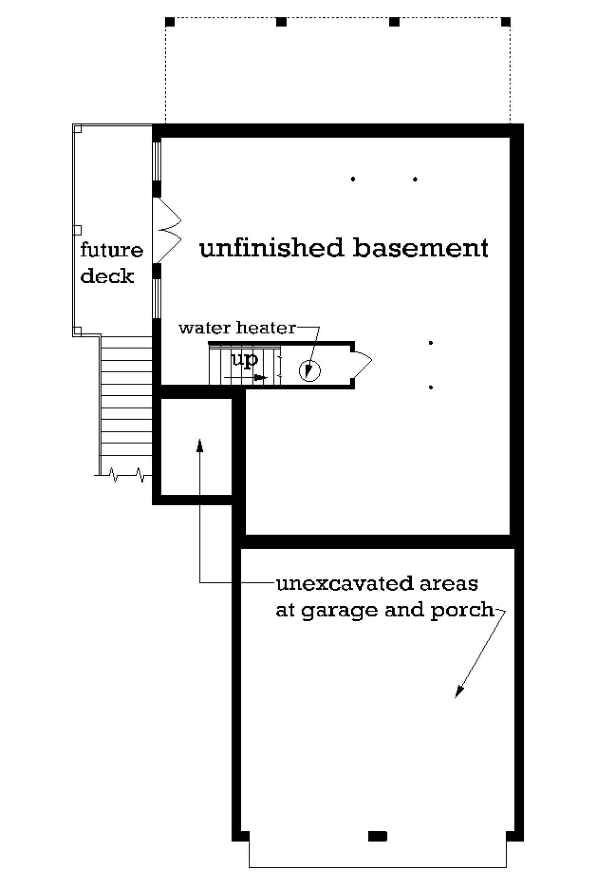 Basement for House Plan #048-00255
