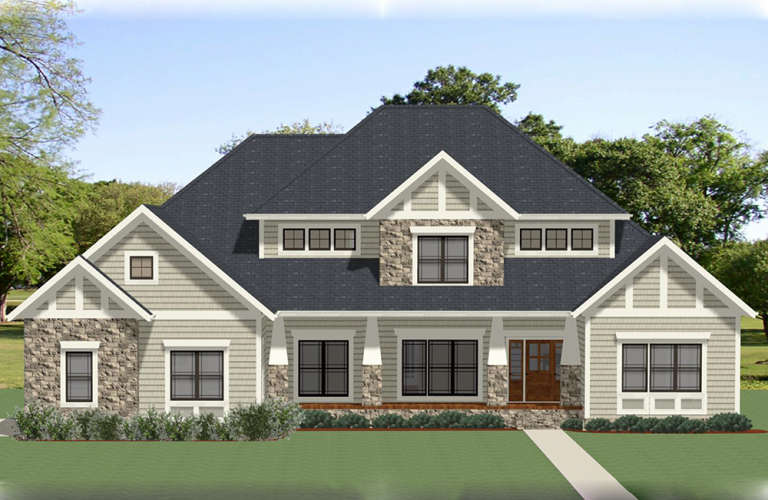 Craftsman House Plan #6849-00034 Elevation Photo