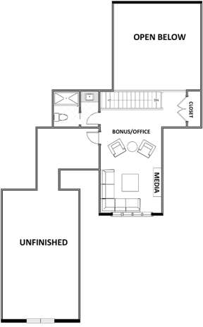 Second Floor for House Plan #6849-00035