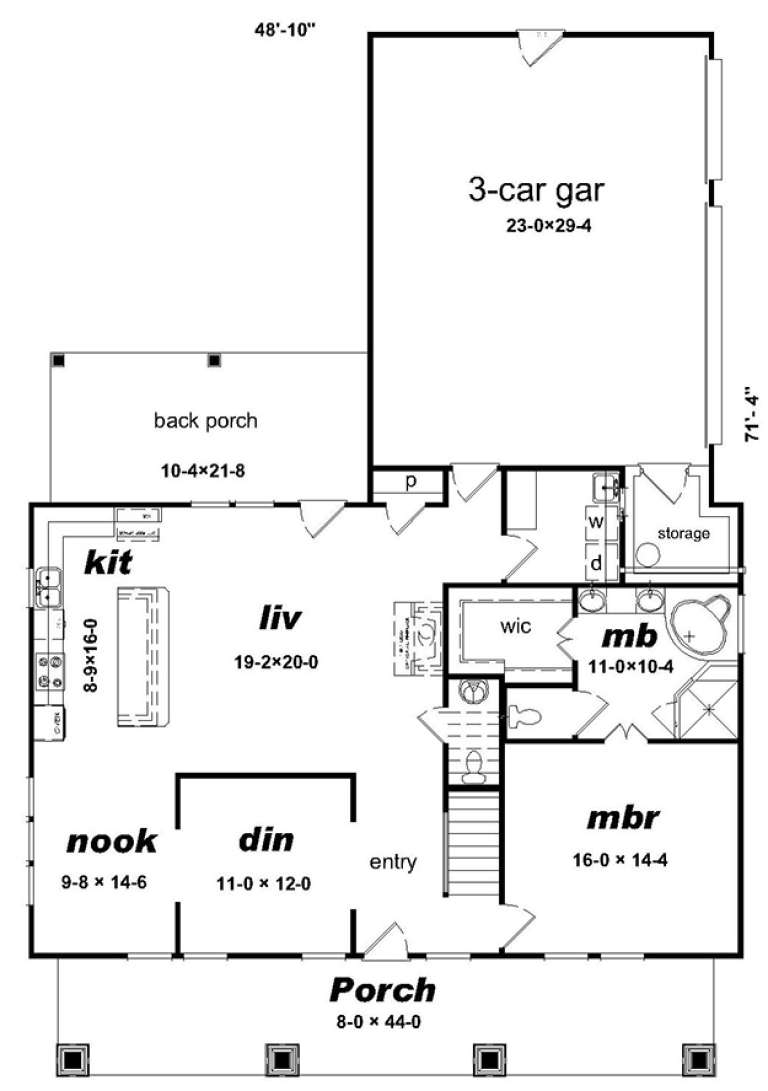 House Plan House Plan #18596 Drawing 1