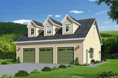 0 Bed, 1 Bath, 1295 Square Foot House Plan - #940-00048