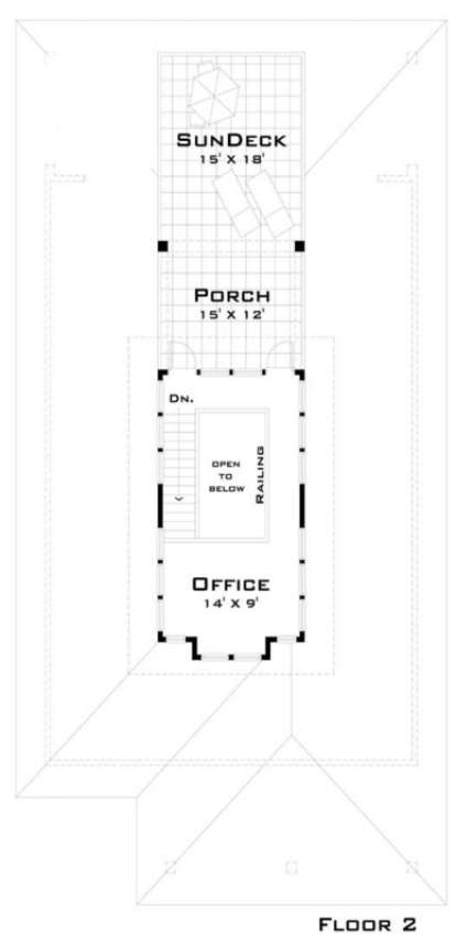 Second Floor for House Plan #028-00028