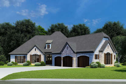 4 Bed, 2 Bath, 1901 Square Foot House Plan - #8318-00050