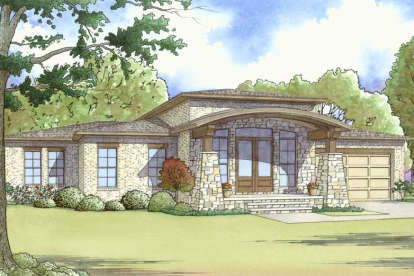 Contemporary House Plan #8318-00051 Elevation Photo