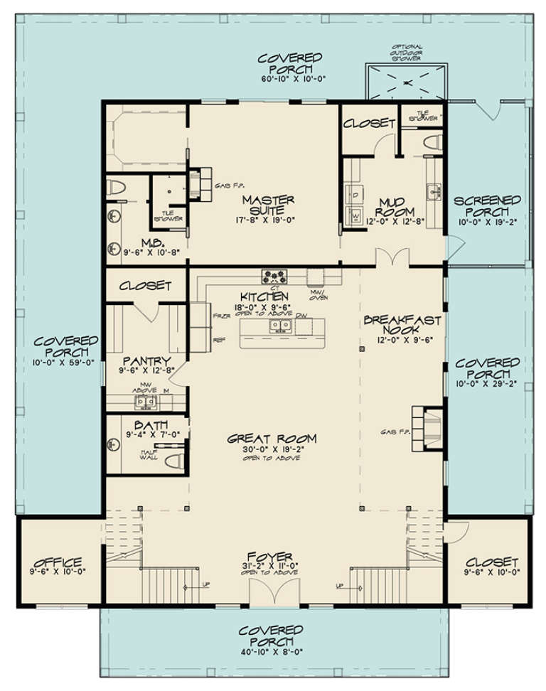 House Plan House Plan #18607 Drawing 1