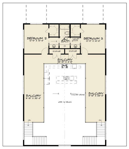 Upper for House Plan #8318-00053