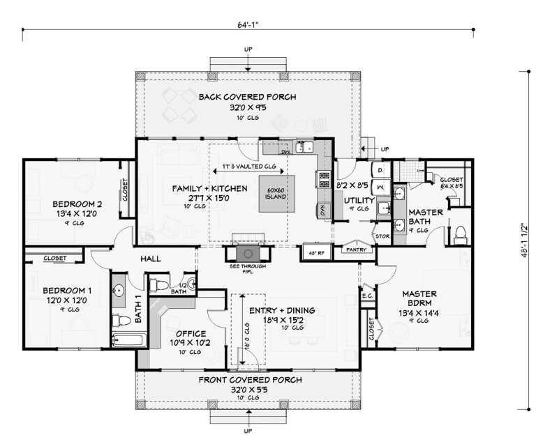 House Plan House Plan #18608 Drawing 1