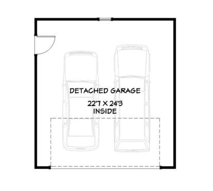Detached Garage for House Plan #3125-00012