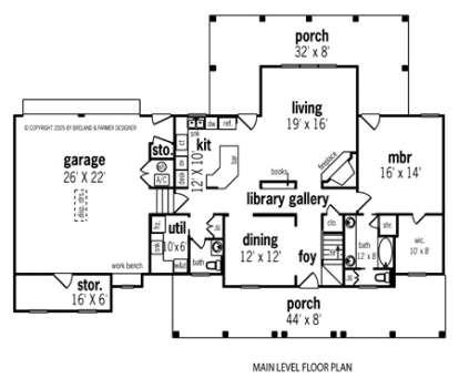 Floorplan 1 for House Plan #048-00129