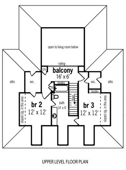 Floorplan 2 for House Plan #048-00129