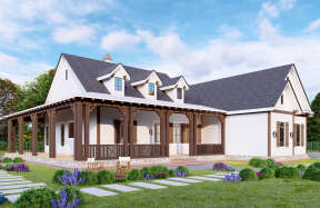Ranch House Plan #699-00055 Elevation Photo