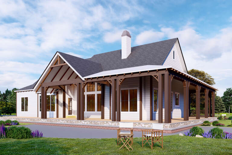 Ranch House Plan #699-00055 Elevation Photo