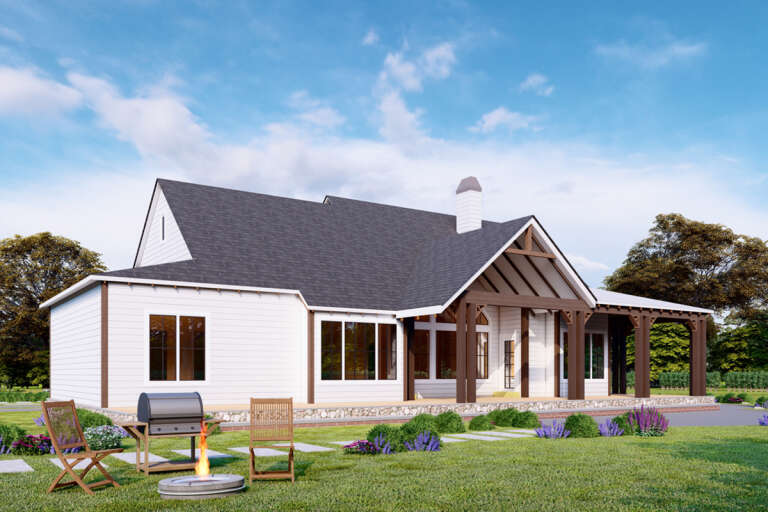 Ranch House Plan #699-00055 Elevation Photo