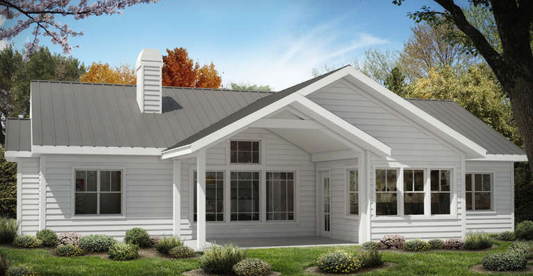 Ranch House Plan #699-00056 Elevation Photo