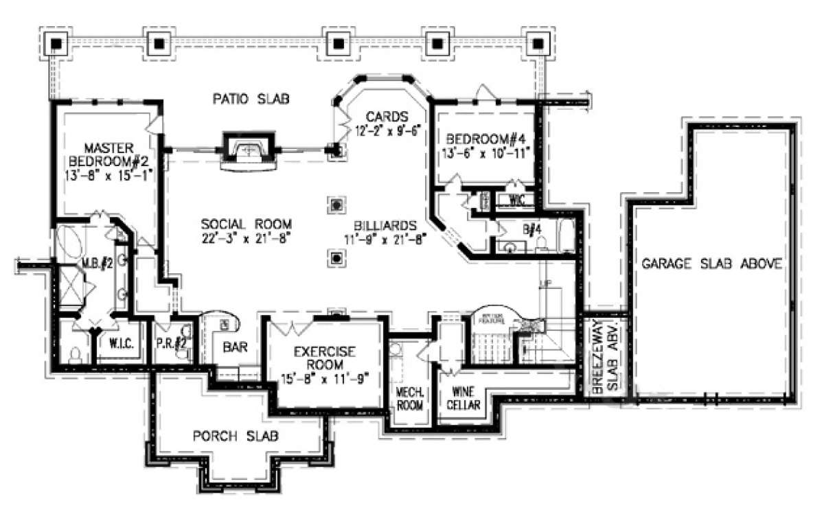 Basement for House Plan #699-00057