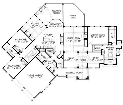 House Plan House Plan #18614 Drawing 1