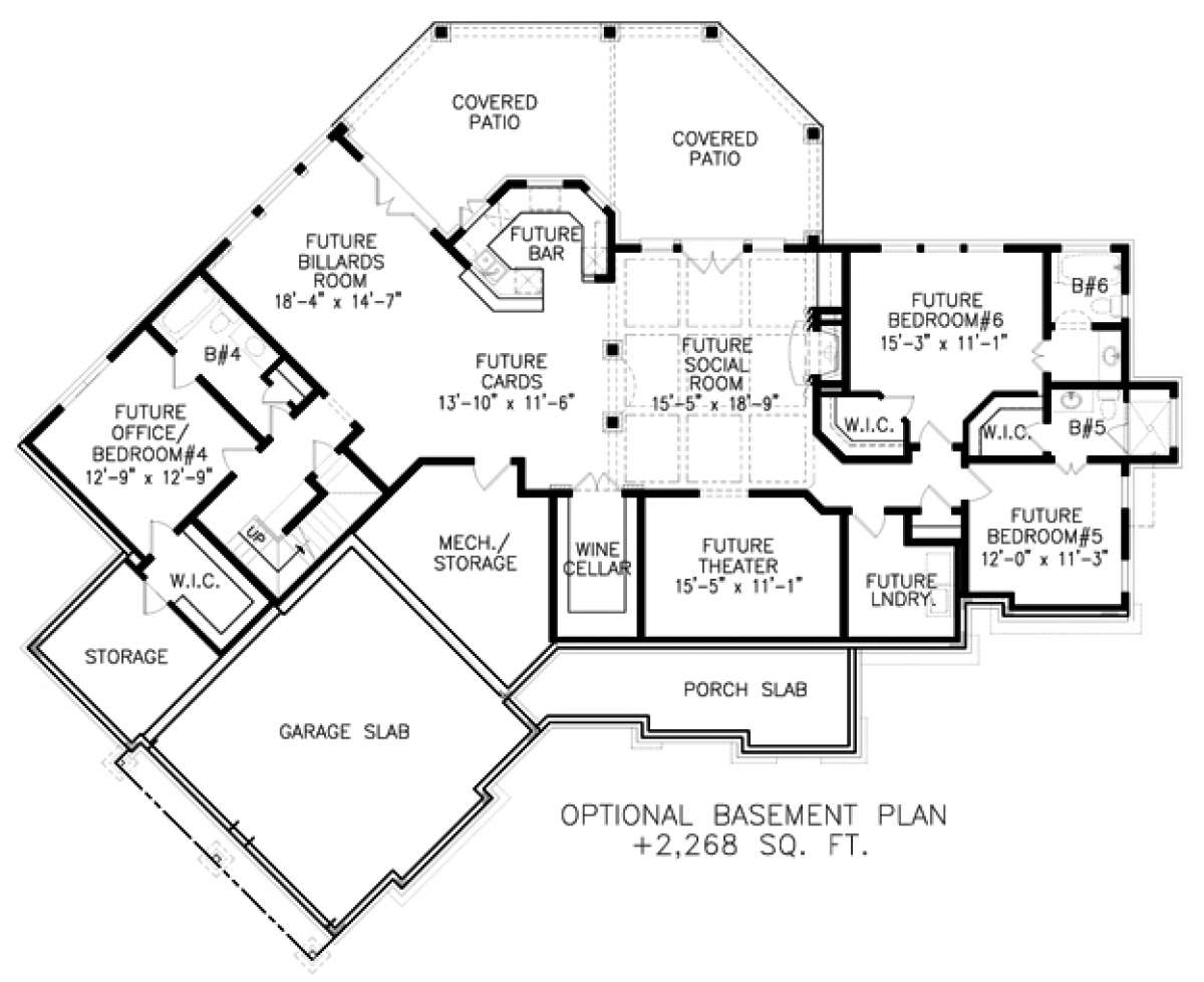Optional Basement for House Plan #699-00058