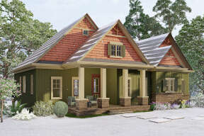 Ranch House Plan #699-00059 Elevation Photo