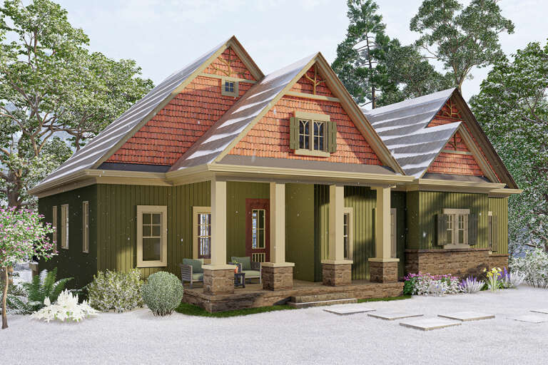 Ranch House Plan #699-00059 Elevation Photo