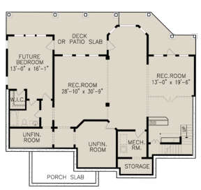 Basement for House Plan #699-00059