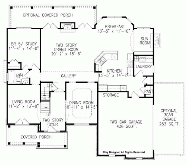 House Plan House Plan #18616 Drawing 1
