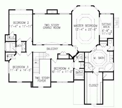 Upper for House Plan #699-00060