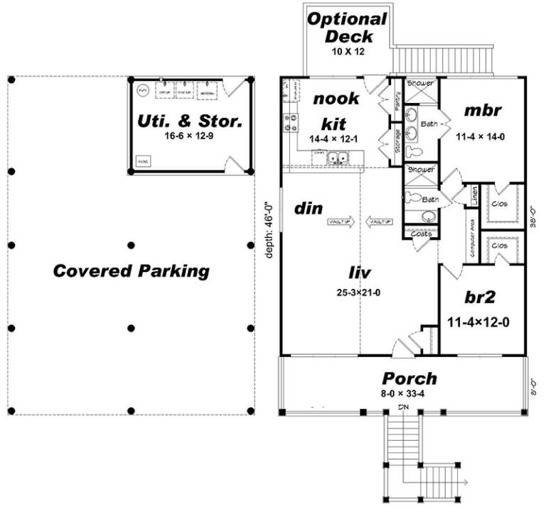 House Plan House Plan #18618 Drawing 1
