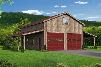 Barn House Plan #940-00053 Elevation Photo