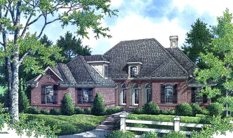 Traditional House Plan #048-00130 Elevation Photo