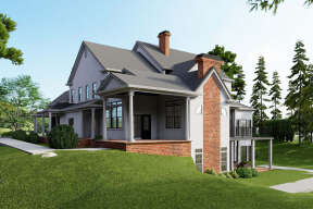 Luxury House Plan #699-00062 Elevation Photo