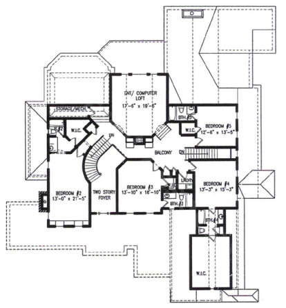 Second Floor for House Plan #699-00062